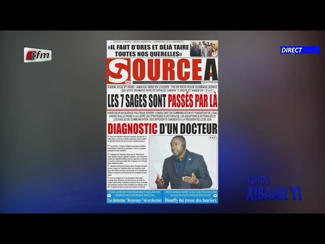 Revue de Presse du 22 Janvier 2024 présenté par Mamadou Mouhamed Ndiaye