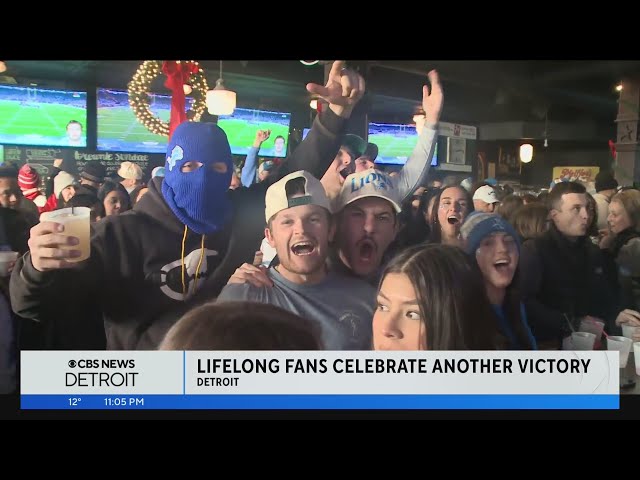 Fans celebrate electric Detroit Lions win over Tampa Bay Buccaneers