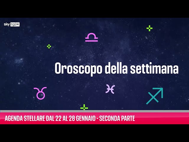 ⁣Agenda stellare dal 22 al 28 gennaio- Seconda parte