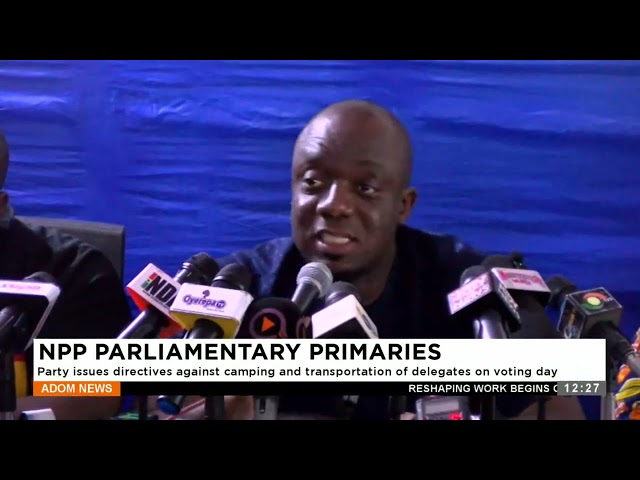 NPP: Party issues directives against camping and transportation of delegates on voting day