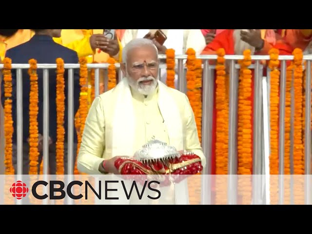 India's Modi attends opening of controversial Hindu temple