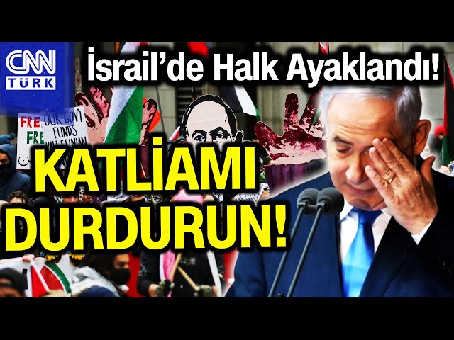 İsrail'de Halk Ayaklandı! Netanyahu Karşıtı Büyük Eylem... #Haber