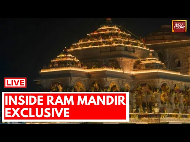 Ram Mandir Ayodhya LIVE: Inside Ram Mandir Super Exclusive LIVE | Ram Mandir Pran Pratishtha News