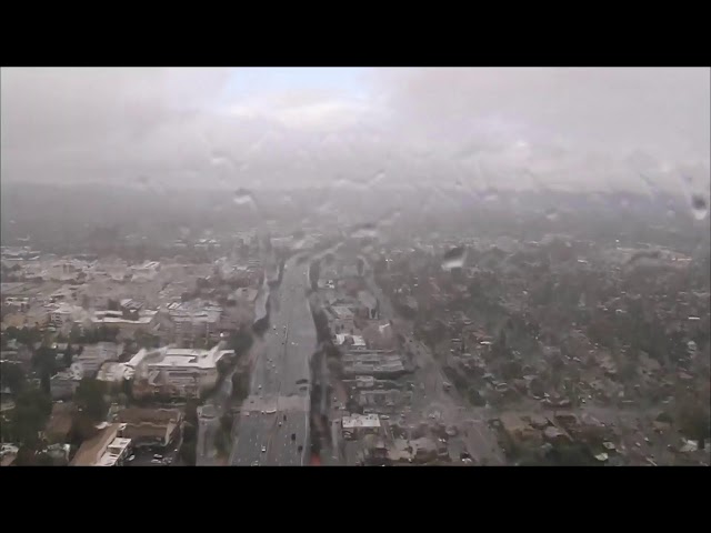 Rain drenches SoCal during the morning drive.