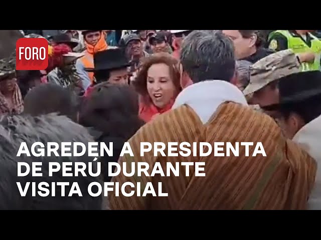 Mujer ataca a presidenta de Perú, Dina Boluarte - Las Noticias