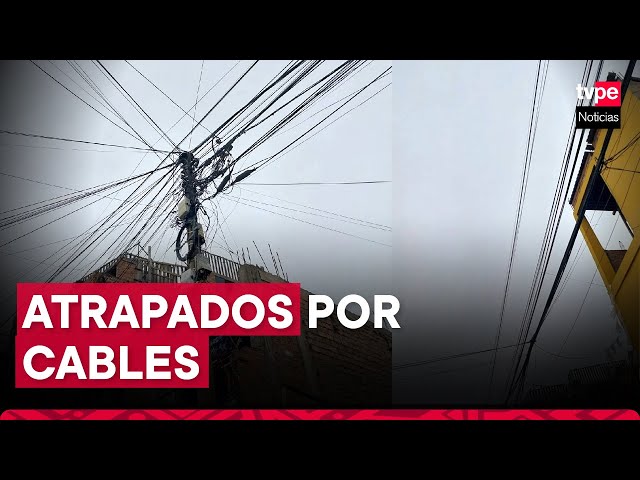 Comas: vecinos atrapados por cables caídos desde hace semanas