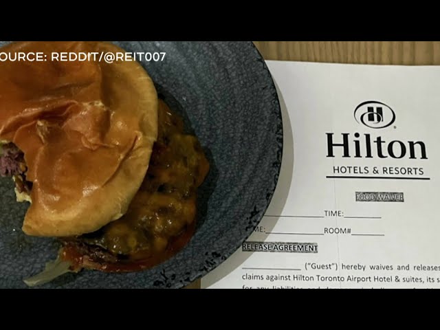 Ontario restaurant serves burger with a waiver on the side