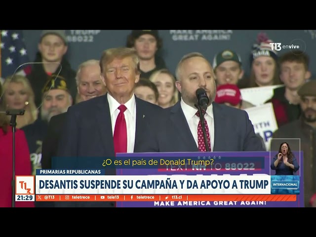 DeSantis deja las primarias y entrega su apoyo a Donald Trump