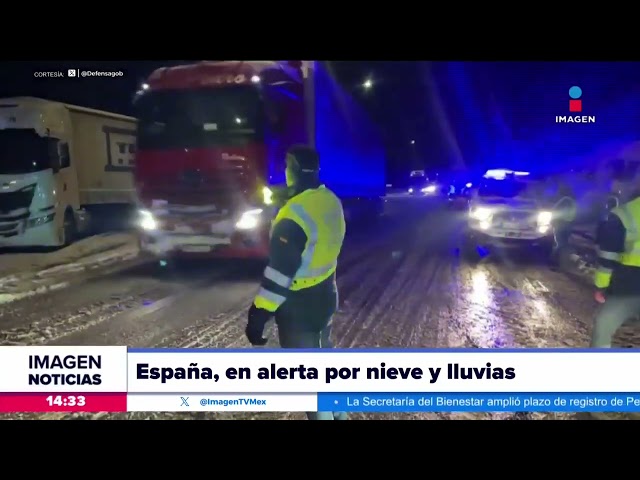 España, en alerta por nieve y lluvias