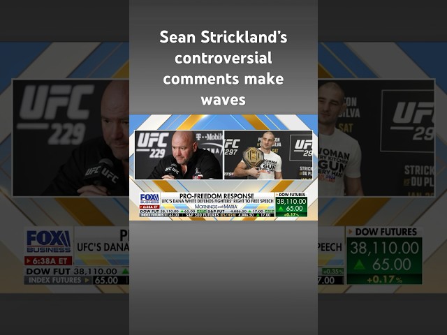 UFC’s Dana White defends fighters’ right to free speech after Sean Strickland’s viral speech #shorts