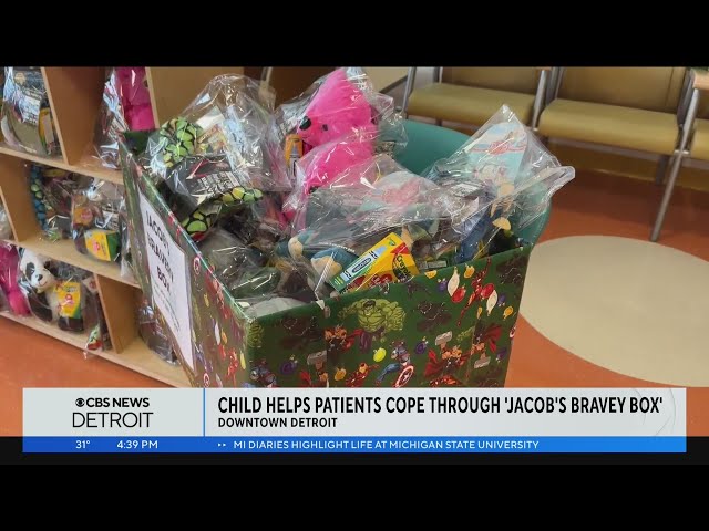 Michigan boy creates gift bags for sick children to help them feel brave