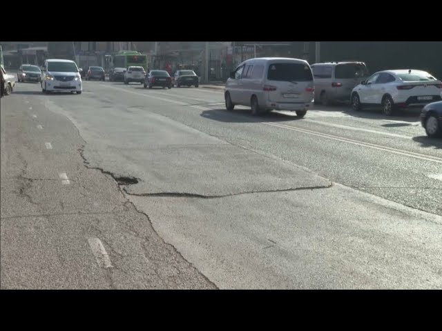 ⁣Состояние дорог в Шымкенте проверили эксперты