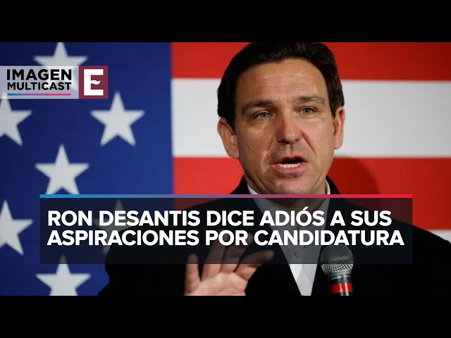 Ron DeSantis renuncia su campaña en EU y respalda a Donald Trump