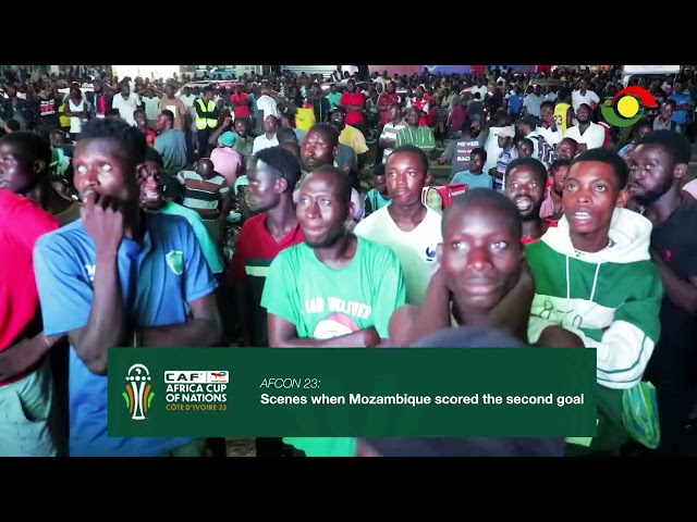 Scenes when Mozambique broke the hearts of Ghanaians ||AFCON