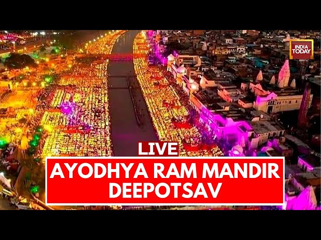 Ram Mandir Ayodhya Live: Ayodhya Celebrates Diwali | Deepotsav Live| Ram Mandir Pran Pratishtha Live