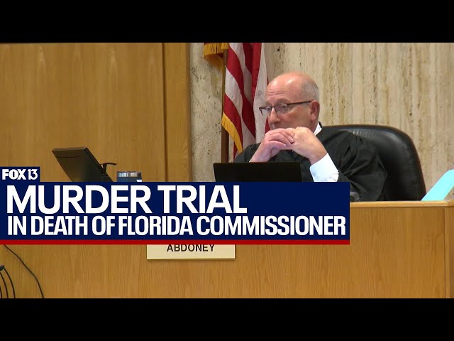 Prosecution depicts gruesome murder of Florida commissioner in court