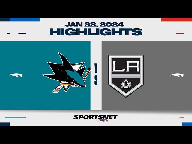 NHL Highlights | Sharks vs. Kings - January 22, 2024