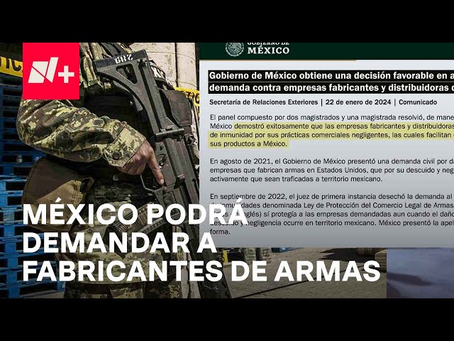 México podrá demandar a fabricantes de armas estadounidenses - En Punto