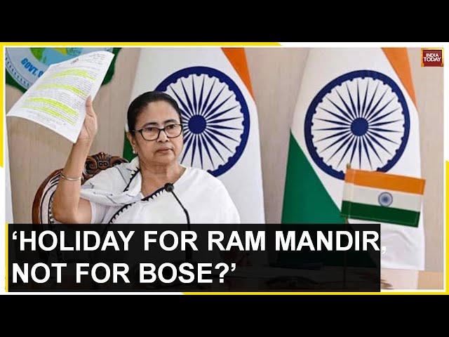 'Why No Holiday On Bose's Anniversary' Mamata Banerjee Slams BJP Over Ram Mandir Inau