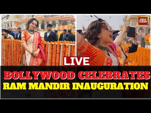 Ram Mandir & Bollywood LIVE: Ram Mandir Inauguration LIVE Visual | Bollywood Celebrate Ayodhya