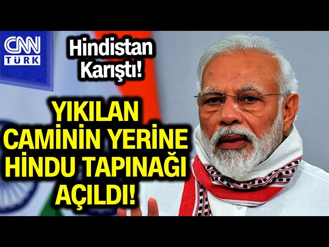 Hindistan'da Yıkılan Caminin Yerine Hindu Tapınağı Açıldı! #Haber