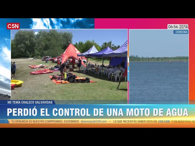 CÓRDOBA: REANUDAN la BÚSQUEDA de un HOMBRE en EMBALSE