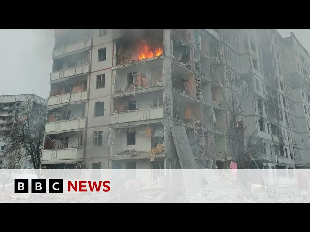 Ukraine war: Civilians killed in missile strikes on Kyiv and Kharkiv | BBC News