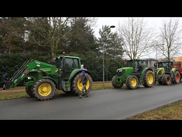 Woman killed and 2 injured in crash at French farmers' protest