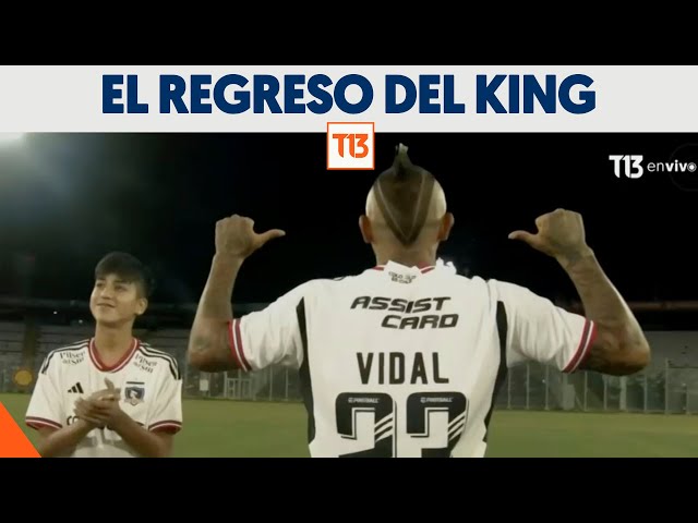 Así fue la presentación de Arturo Vidal en su regreso a Colo Colo