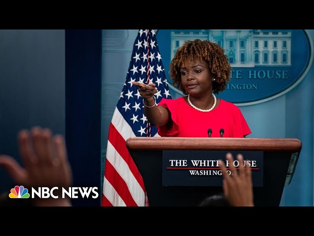 LIVE: White House holds press briefing | NBC News