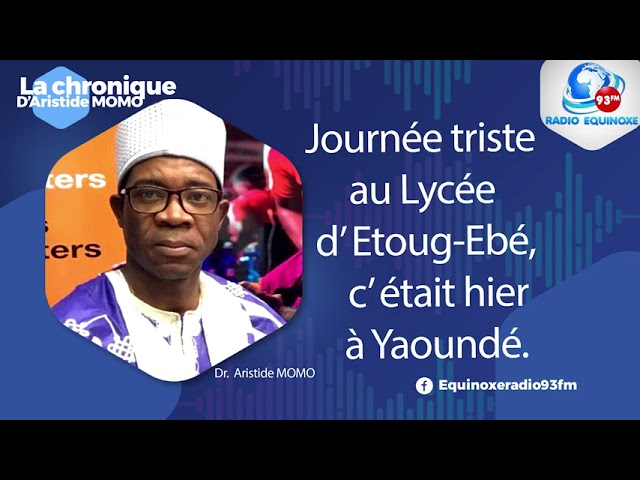 CHRONIQUE ARISTIDE MONO DU MARDI 23 JANVIER 2024 - EQUINOXE TV