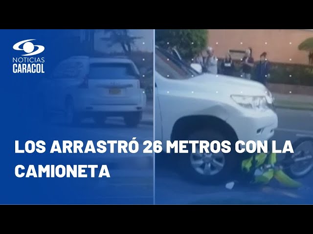 Falsos policías arrollados por empresario chino en Bogotá iban tras $150 millones