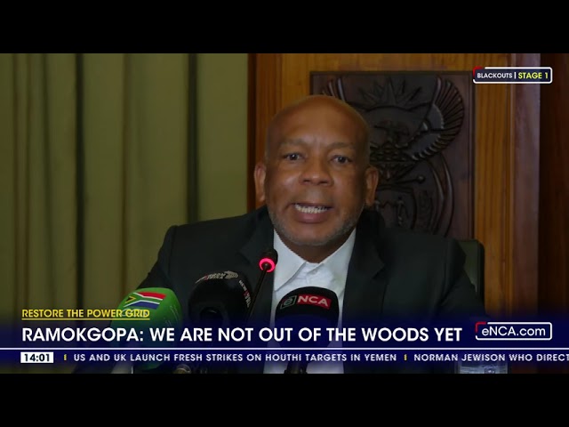 'We are not out of the woods yet' - Ramakgopa