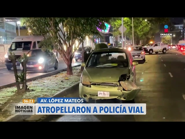 Atropellan a policía vial y el responsable se da a la fuga