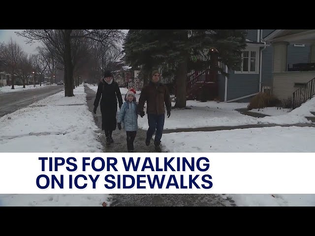 Tips for walking on icy sidewalks and streets