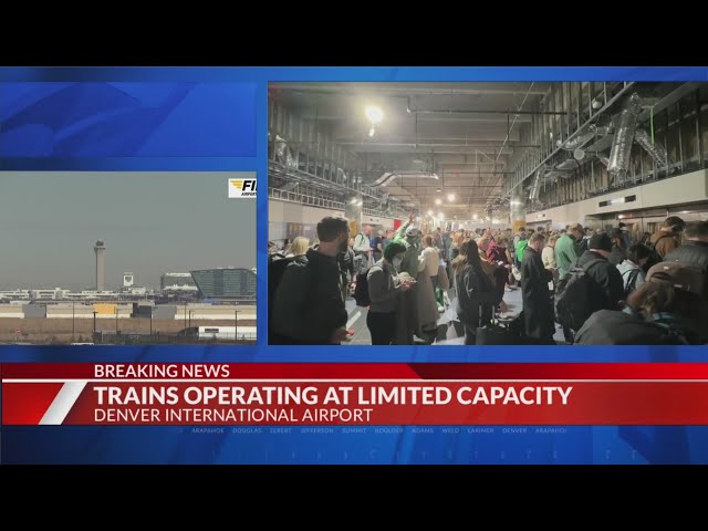 Trains running at limited capacity at DIA