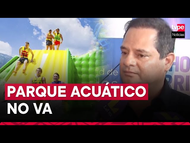 Alcalde de Chorrillos anunció que no autorizará instalación de parque acuático en playa Agua Dulce