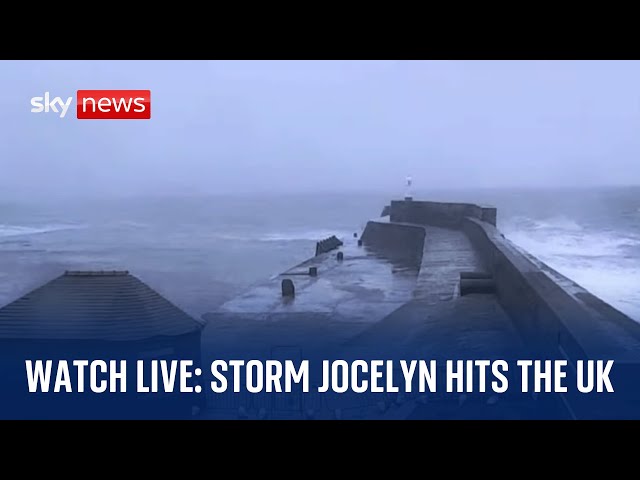 Watch Storm Jocelyn live:  Amber weather warning in place across western and northern Scotland