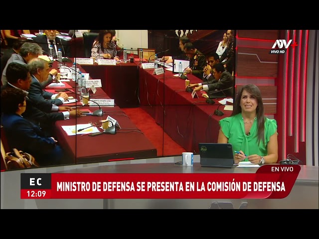 Ministro Jorge Chávez se presenta ante la comisión de Defensa del Congreso