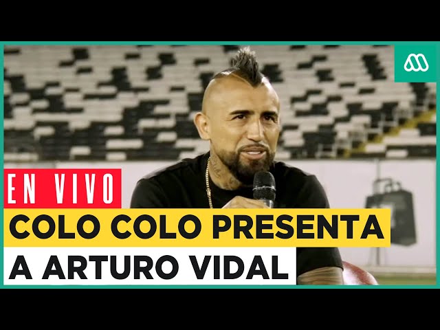 EN VIVO | Colo Colo presenta a Arturo Vidal como nuevo refuerzo del 2024