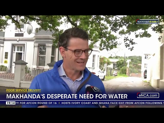 Makhanda's desperate for water