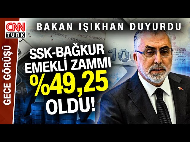 SSK ve BAĞ-KUR Emeklilerine Müjdeli Haber! Vedat Işıkhan Duyurdu: Zam Oranı %49,25 Oldu!