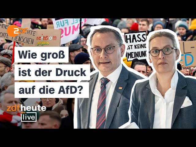 Massenproteste, wie die AfD reagiert und was das NPD-Urteil für sie bedeutet | ZDFheute live