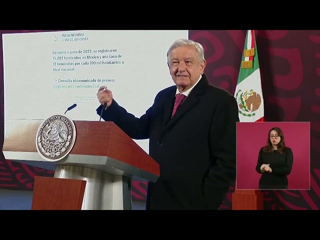 López Obrador destaca reducción de homicidios dolosos en su administración | La Mañanera