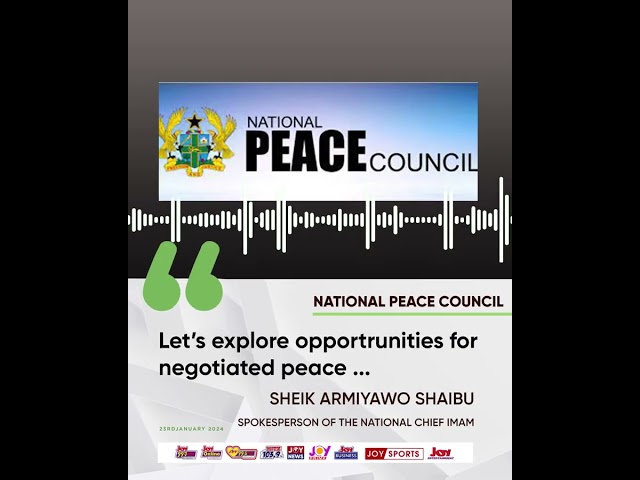 ⁣National Peace Council: "Let's explore opportunities ..." - Sheik Armiyawo Shaibu #jo