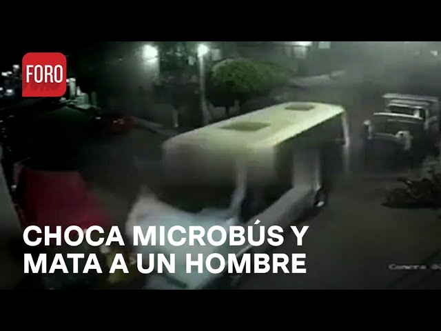 Así fue el momento del accidente de microbús en Naucalpan, Edomex - Las Noticias