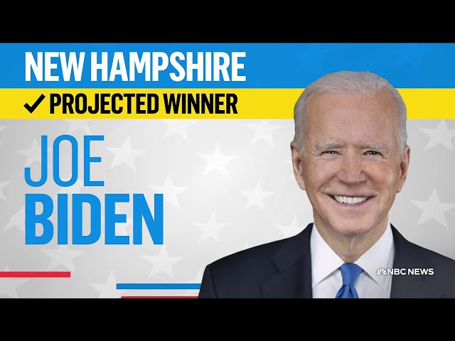 NBC News projects Joe Biden won the New Hampshire Democratic primary