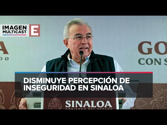 Presume Rocha que la percepción de inseguridad disminuyó en Sinaloa