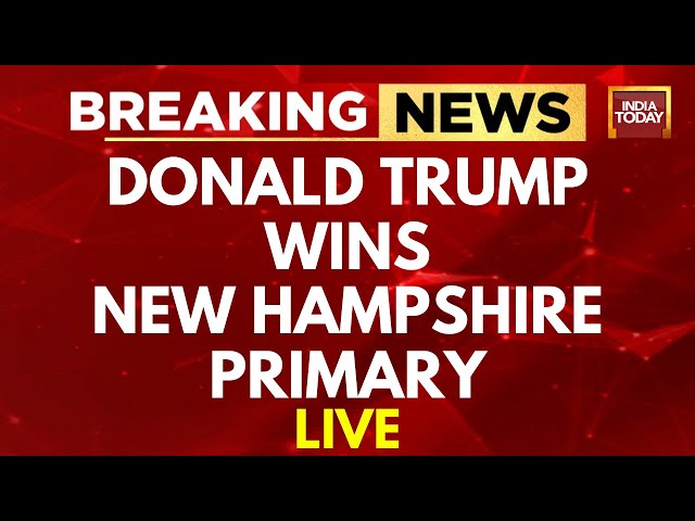 New Hampshire Primary Live | Donald Trump Speech Live | U.S. 2024 Presidential Election News Live