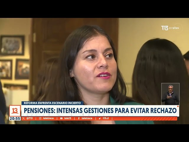 Pensiones: intensas gestiones para evitar rechazo